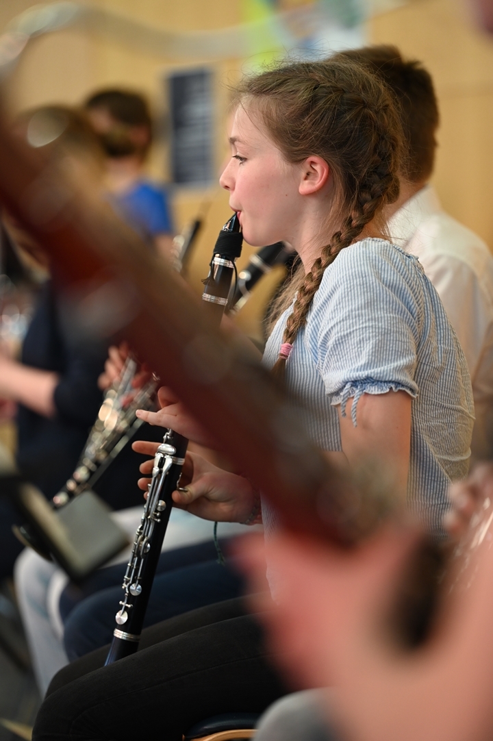 Bläser des Jugendsinfonieorchesters der MKS Jena spielen