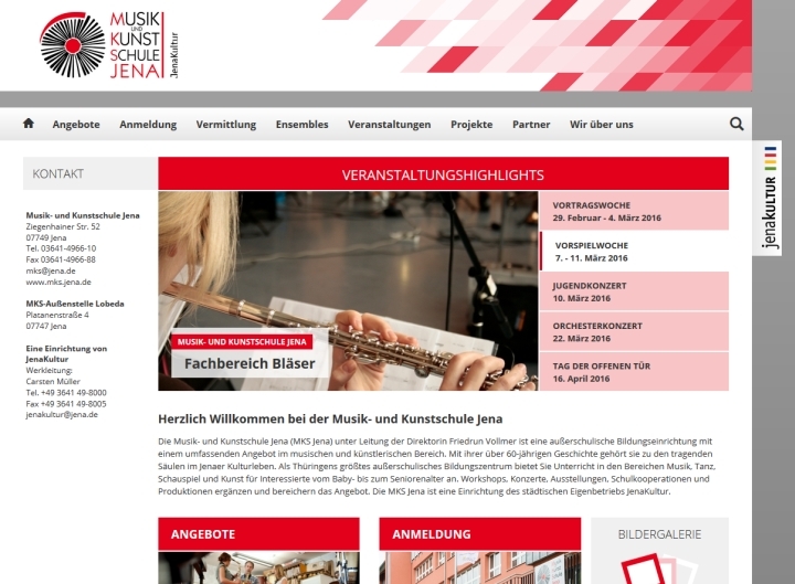 Relaunch Musik- und Kunstschule Jena