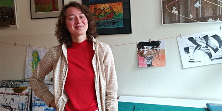 Portrait Paula Horstmann, Malereilehrerin